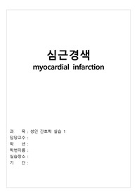 심근경색 케이스 우수사례 (간호과정 6개, 간호진단 6개)