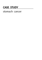 성인간호학실습 위암 stomach cancer (간호진단 8개, 간호과정 3개)