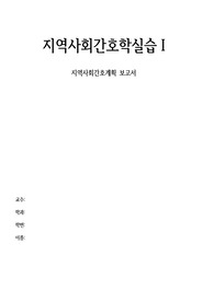[지역사회간호학실습1] 지역사회 간호진단 및 간호사업 계획서 (해운대구)
