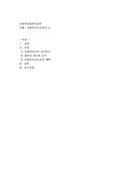 사회복지사로서의 나