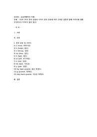 톤의 종류와 이미지 톤의 종류에 따른 간략한 설명과 함께 이미지에 대해 조사하시오