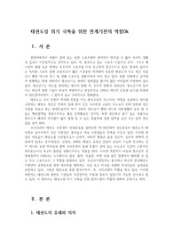 태권도장 위기 극복을 위한 관계기관의 역할