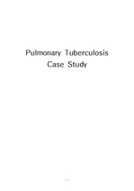 [성인간호학실습 A+] 폐결핵 케이스, 결핵 케이스, pulmonary tuberculosis case,pulmonary tuberculosis case study