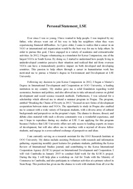 런던정치경제대학교(LSE) 대학원 합격 자소서(SOP, Personal Statement)__영국 대학원 다수 합격