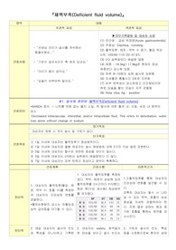 설사와 관련된 체액부족 간호과정