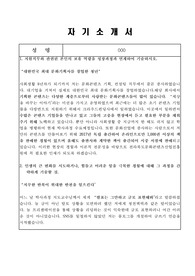지역콘텐츠진흥원 합격 자소서