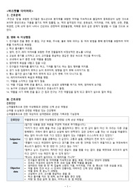 정신간호 바스켓볼 다이어리 간호과정(진단3, 과정1, 이상행동, 소감문 포함)