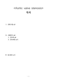성인간호학 aortic valve stonosis(대동맥 판막 협착증) 간호과정 케이스!!