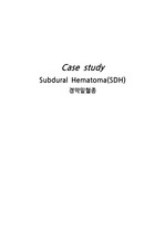 [성인간호학실습] subdural hematoma (SDH) 경막하혈종(경막밑혈종) case study