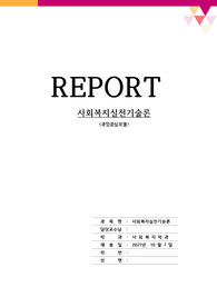 실천모델 연구-사회복지실천 모델 가운데 본인이 선호하는 모델 (과업중심모델)