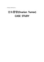 난소종양(Ovarian Tumor) 케이스 간호진단 3개 A+
