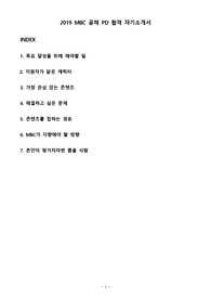 MBC 공채 합격 자기소개서