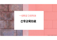 A+ 여성간호학 산모교육자료