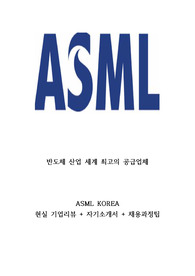 [에이에스엠엘]ASML 현실기업리뷰+채용과정+자기소개서