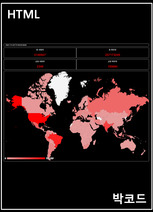 HTML로 코로나 맵 만들기 - 해외