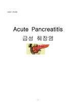 [간호학과][성인간호] 급성췌장염 케이스(간호진단2개) Acute Pancreatitis case