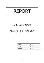 cholecystitis 담낭염 케이스 간호진단4개