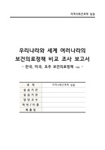 A+ "지역 보건의료정책 비교 보고서", 한국/미국/호주/몽골 보건의료정책