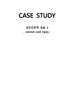 (A+)경추손상 CASE STUDY (간호진단 5개, 간호과정5개)