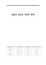 강동구 지역사회간호 SWOT분석