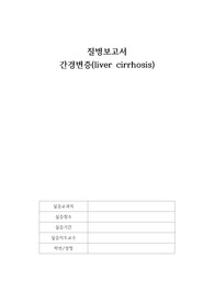 간경변증 질병보고서