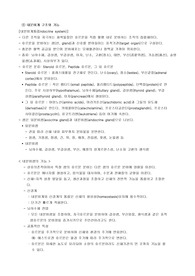 레포트 A+) 내분비계 구조와 기능
