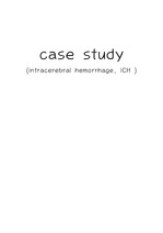 ICH case study