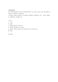 현실공간에서의 나와 사이버공간에서의 나의 모습 중 같은 점과 다른점에 대해 각각 구체적으로 서술