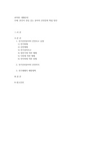 본인이 관심 갖는 분야의 안전문화 확립 방안