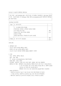 수술 후 수술부위 배액관 유지중인 환자간호
