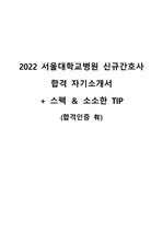 2022 서울대학교병원 합격 자소서 (서류합격 인증+스펙+소소한 팁)