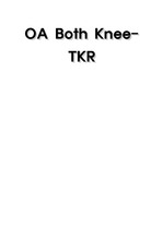 TKR 골관절염 케이스(간호진단 7, 과정2)