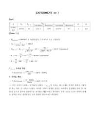 아주대 A+ 기전실 AC 7 실험