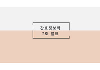 간호정보학 발표 PPT