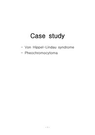 [아동간호실습] Von Hippel-Lindau syndrome 간호진단(10개) 및 과정(1개)