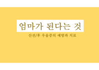 모성 조별과제(산 전/후 우울증)