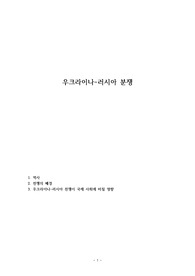 우크라이나-러시아 분쟁