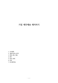 기업 재무제표 해석하기