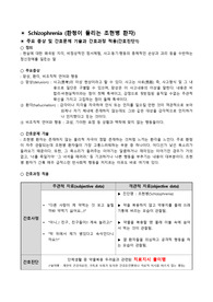 정신간호학 조현병 환자 문헌고찰, 간호사례, 간호과정, 짧은 치료적 의사소통