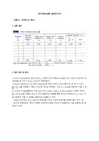 [고려대학교 전기회로실험I A+ 결과보고서] 실험35 인덕턴스의 특성 / 실험37 인덕턴스의 직병렬 연결