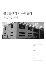 철근콘크리트 유지관리/보수보강_자료정리_레포트