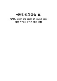 A+성인간호학실습, 뇌진탕케이스, 간호진단 5개, 간호과정 2개