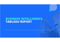 비즈니스인텔리전스 태블로 tableau 사용, 데이터 시각화 레포트