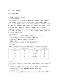 종양학 분야의 응급상황 원인,증상 치료