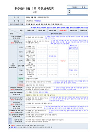 제4차 표준보육과정 보육일지 만0세 5월1주