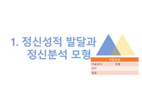 정신성적발달과 정신분석모형