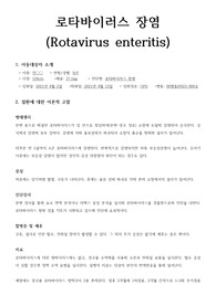아동간호학 로타바이러스 문헌고찰, 사례분석, 간호진단, 간호과정(3개),SBAR 중점으로