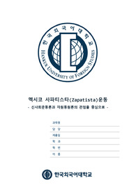 멕시코 사파티스타(Zapatista)운동 - 신사회운동론과 자원동원론의 관점을 중심으로 -