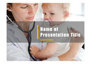 PPT양식 템플릿 배경 - 의료, 진료, 어린이 환자, 소아진료1