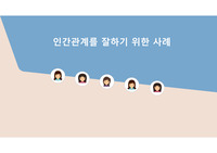 인간관계론/인간관계를 잘하기 위한 사례 PPT /A+
